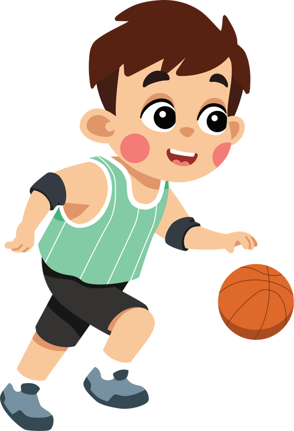 Kid Basketball Dribbling